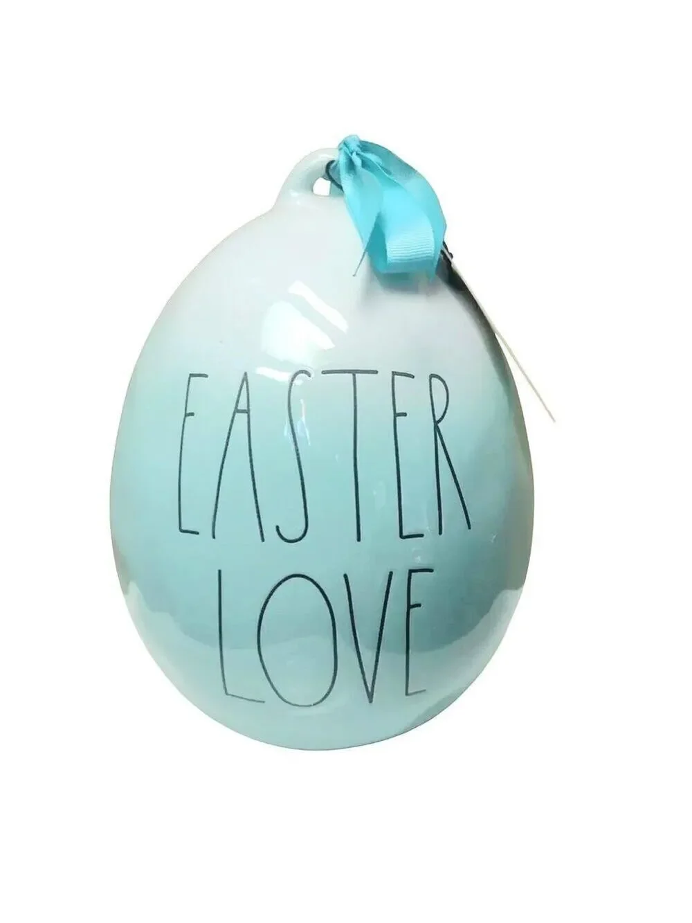 EASTER LOVE CERAMIC EGG BY RAE DUNN